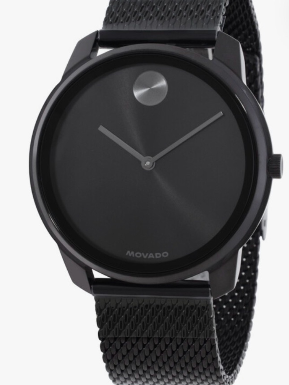 Movado Bold quartz Black Mesh Men's Watch